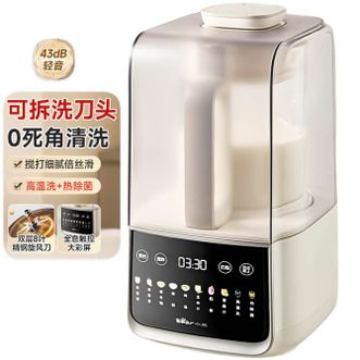 小熊/Bear  破壁机 PBJ-F10U1 彩屏低音轻音降噪预约加热免煮豆浆机 1.5L容量