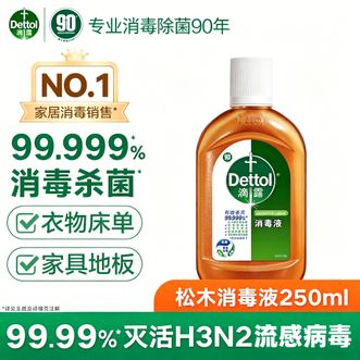 滴露/Dettol  消毒液250ml 衣物消毒水家居室内环境地板消毒 衣物除菌剂