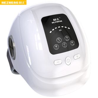 和正  膝盖脉冲按摩仪 振动气囊包裹热敷腿部关节膝部按摩器 老人关节炎老寒腿热敷理疗仪 保暖护膝HZ-KNEE-2（升级款一只装）白色