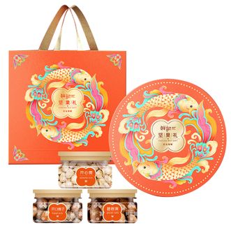 鲜记/xianjee  坚果礼好运锦鲤800g/盒