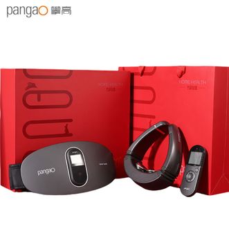 攀高/Pangao  腰腹部按摩仪+颈椎按摩仪 腰部按摩器腰腹理疗仪腰椎按摩仪护腰带 脉冲颈部按摩器恒温热敷肩颈护颈仪Waist1+P6(礼盒套装）