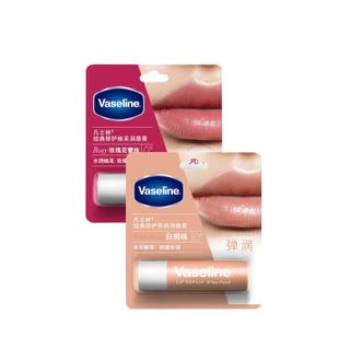 凡士林  润唇膏3.5gx2 白桃+玫瑰