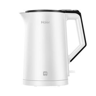 海尔/Haier  双层防烫电水壶  不锈钢开水壶  1.7L容量开水壶  HKT-K6S17B