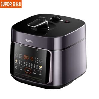 苏泊尔（SUPOR）  电压力锅SY-50FC5033 5L 鲜呼吸系列0涂层精钢球釜配蒸笼 4-6人家用电饭煲高压锅