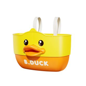 乐的luddy  童车小黄鸭正版自行车鸭儿童骑行9005小黄鸭车篮