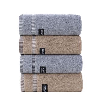 金号  4A级抗菌防螨毛巾纯棉洗脸家用面巾高端加厚柔软吸水不易掉毛 KJJY1011（2条装）