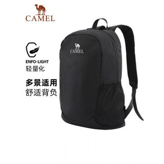 骆驼/Camel  萌趣双肩包徒步旅游休闲学生登山旅行背包书包新款男女 573C875035，黑色