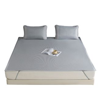 恒源祥  千鸟格冰丝席三件套 恒源祥  千鸟格冰丝席三件套