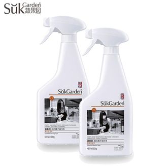 蔬果园/SukGarden  阳光橘子油污净（强效洁净型） 500g*2瓶 厨房清洁剂 去重油去油污洗抽油烟机清洁灶台多功能清洗剂