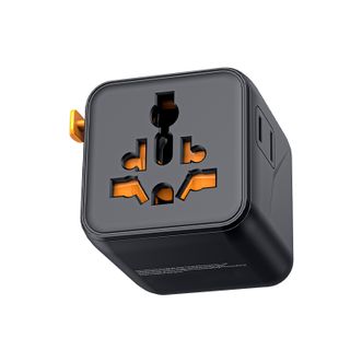 霆圣/TESSAN  全球旅行转换插头（无USB）  GM-1005N-BK  黑色