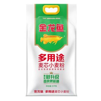 金龙鱼  面粉 中筋粉 多用途麦芯小麦粉 10斤 家用包子饺子馒头饼手擀面