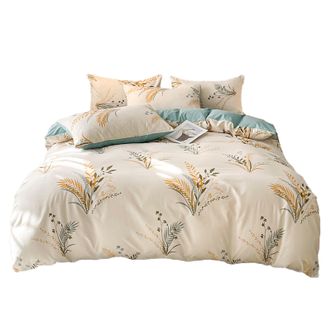 洁丽雅/Grace  柔软亲肤四件套  透气舒适不易闷热床单被套套件  200*230cm  春晓