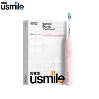 笑容加 (usmile)  扫振电动牙刷P20 SE【柔樱粉】 新动力缓震舒适刷 真人实测大摆幅  送男/女友
