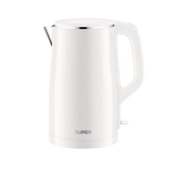 苏泊尔（SUPOR）  电水壶 家用1.7L大容量电热水壶 316L不锈钢内胆电水壶烧水壶 1500W大功率电壶烧水 SW-17J81L 双层隔热防烫