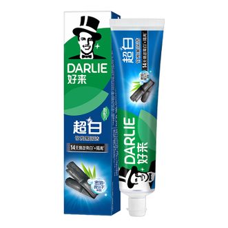 黑人  牙膏 超白竹炭190g4支装