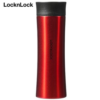 乐扣乐扣  掌心商务保温杯400mL 男女士简约商务水杯便携保温保冷水杯带滤网不锈钢水杯 红色