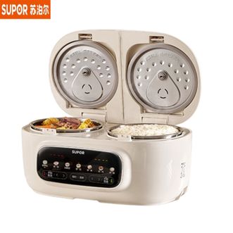 苏泊尔（SUPOR）  双胆电饭煲SF25TC1062  二合一煮饭煲汤一体双锅电饭锅双控多功能智能蒸煮锅微压 2.5L