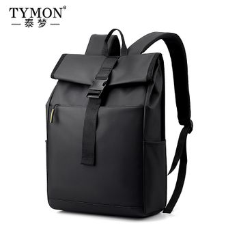 TYMON  双肩包男士休闲商务背包笔记本电脑包大容量户外旅行书包 皓月W1  新品  TM-6059  黑色