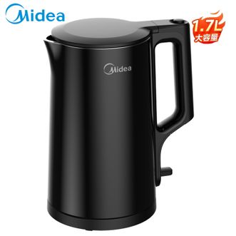 美的/Midea  烧水壶  1800w烧水壶304不锈钢 一体无缝内胆电水壶烧水 1.7L 大容量 MK-SHJ1720