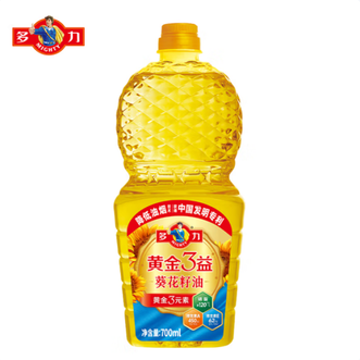 多力  黄金3益食用油葵花籽油家用700ml 【黄金三益葵花籽油 700ml】