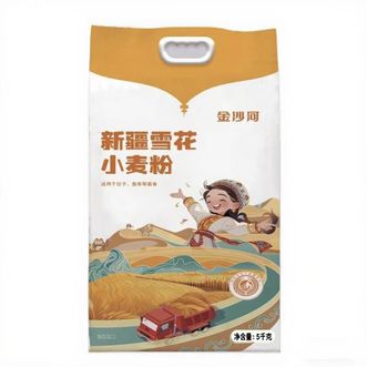 金沙河 新疆雪花小麦粉 包子饺子面条通用面粉 10斤 金沙河 新疆雪花小麦粉 包子饺子面条通用面粉 10斤