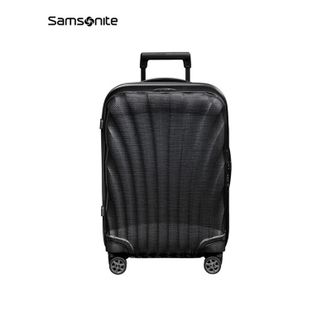 新秀丽/Samsonite  20英寸经典贝壳箱 大容量登机行李箱 轻便密码箱 黑色  CS2*09007