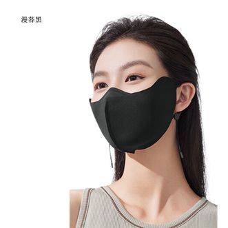 蕉下/BENEUNDER  小颜护眼角防晒口罩AL83424漫暮黑 立体防晒口罩女冰丝防紫外线【升级凉感】