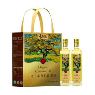 千岛源  有机山茶油礼盒 500mL*2瓶