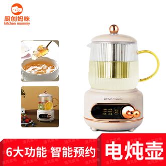 厨创妈咪  液体加热器 500ml花茶壶 玻璃滤网