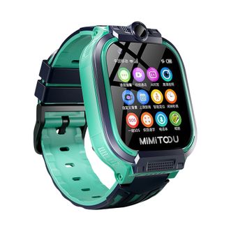 咪咪兔/MIMITOOU  儿童电话手表 WIFI定位视频通话 AI学习助手 P9-E-绿色