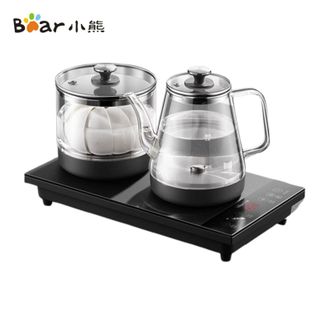 小熊/Bear  煮茶器ZCQ-R08W3 全自动底部上水烧水壶智能保温316不锈钢+玻璃