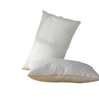 多喜爱/Dohia  枕芯高弹乳胶枕头立体乳胶枕芯亲肤磨绒一对装白色格雅乳胶绗绣对枕74x48cm