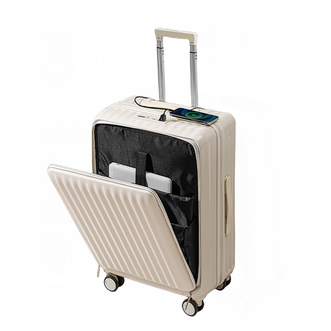 锐承（Ruicheng）  601多功能新款智能充电前开口行李箱拉杆箱登机旅行皮箱子20寸多色可选