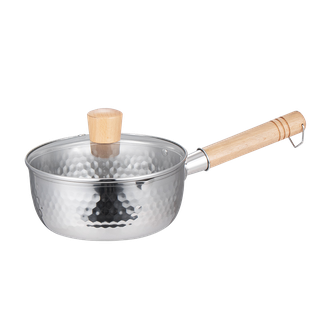 栢士德  不锈钢雪平锅18cm奶锅辅食小汤锅泡面煮锅 BST-136