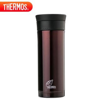 膳魔师（THERMOS）  470mL容量保温杯 真空不锈钢保温水杯  男女士办公家用带茶漏水杯商务办公泡茶杯子 CMK-501咖色