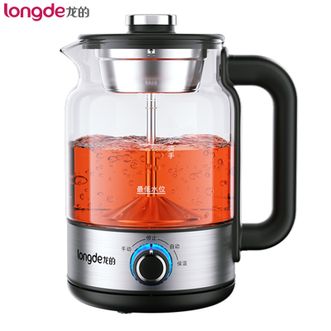 龙的（longde）  多功能煮茶器 智能迷你玻璃花茶壶养生壶1.2L煮茶壶