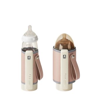 小白熊  奶瓶保温套恒温暖奶 便携式加热外出续航保温套  适配奶瓶直径50-80mm