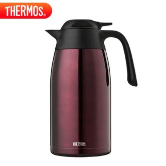膳魔师（THERMOS）  保温壶家用大容量2000ML高真空不锈钢商务热水壶THX-2000 PL咖啡色