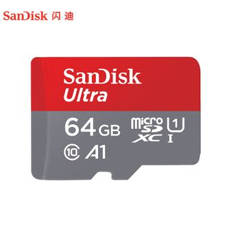 闪迪/SanDisk  64GB TF(MicroSD) A1 U1 C10至尊高速存储卡 读速140MB/s内存卡