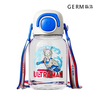  格沵/germ  奥特曼系列守护者水杯  赛罗火焰蓝 600ml+含手环 儿童水杯壶 幼儿园宝宝吸管杯子 GM141B17179