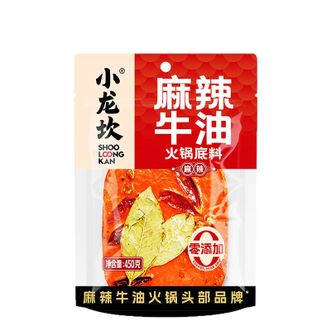 小龙坎/SHOO LOONG KAN  火锅底料 牛油手工全型重庆四川特产麻辣香锅调味品红汤冒菜调料 方砖底料450g*2袋