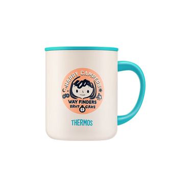 膳魔师（THERMOS）  保温杯马克咖啡杯440ml带盖茶杯男女儿童水杯子 TCDG451LCRosa