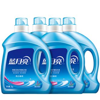 蓝月亮  亮白增艳薰衣草洗衣液3000g*4 桶  适合家庭使用/也适合公司使用