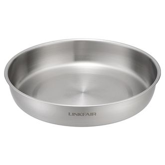 凌丰（LINKFAIR）  304不锈钢菜碟18cm 加厚加深汤碗 和面盆沙拉盆调料盆