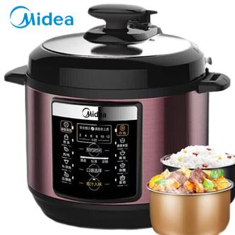 美的/Midea  电压力锅  【一锅双胆】5L 多功能电饭锅一键收汁预约定时电饭压力煲不粘锅  YL50M1-702