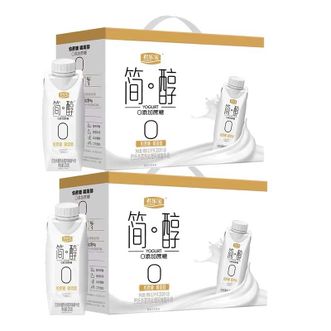 君乐宝（JUNLEBAO）  简醇无蔗糖常温酸奶200g*12*2箱