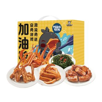 周黑鸭（ZHOUHaYA）  荟选系列礼盒*加油鸭A 683g
