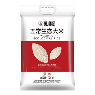 裕道府  五常生态大米20斤 核心产区大米真空装 当季新粮新米  10kg