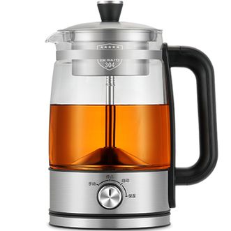 喜猪  大容量1.3升煮茶器蒸汽高温喷淋全自动保温黑茶煮茶壶养生壶1.3升大容量+分茶壶套杯