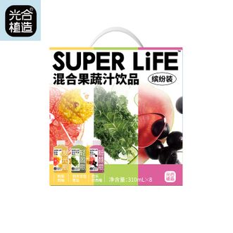 光合植造  果蔬汁310ml*8瓶*1箱 富含营养轻盈好喝 混合植物饮品